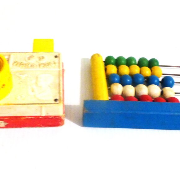 Vintage Fisher Price CAMERA & COUNTING RACK Fisher Price Click Photo Camera - Picture 4 of 9